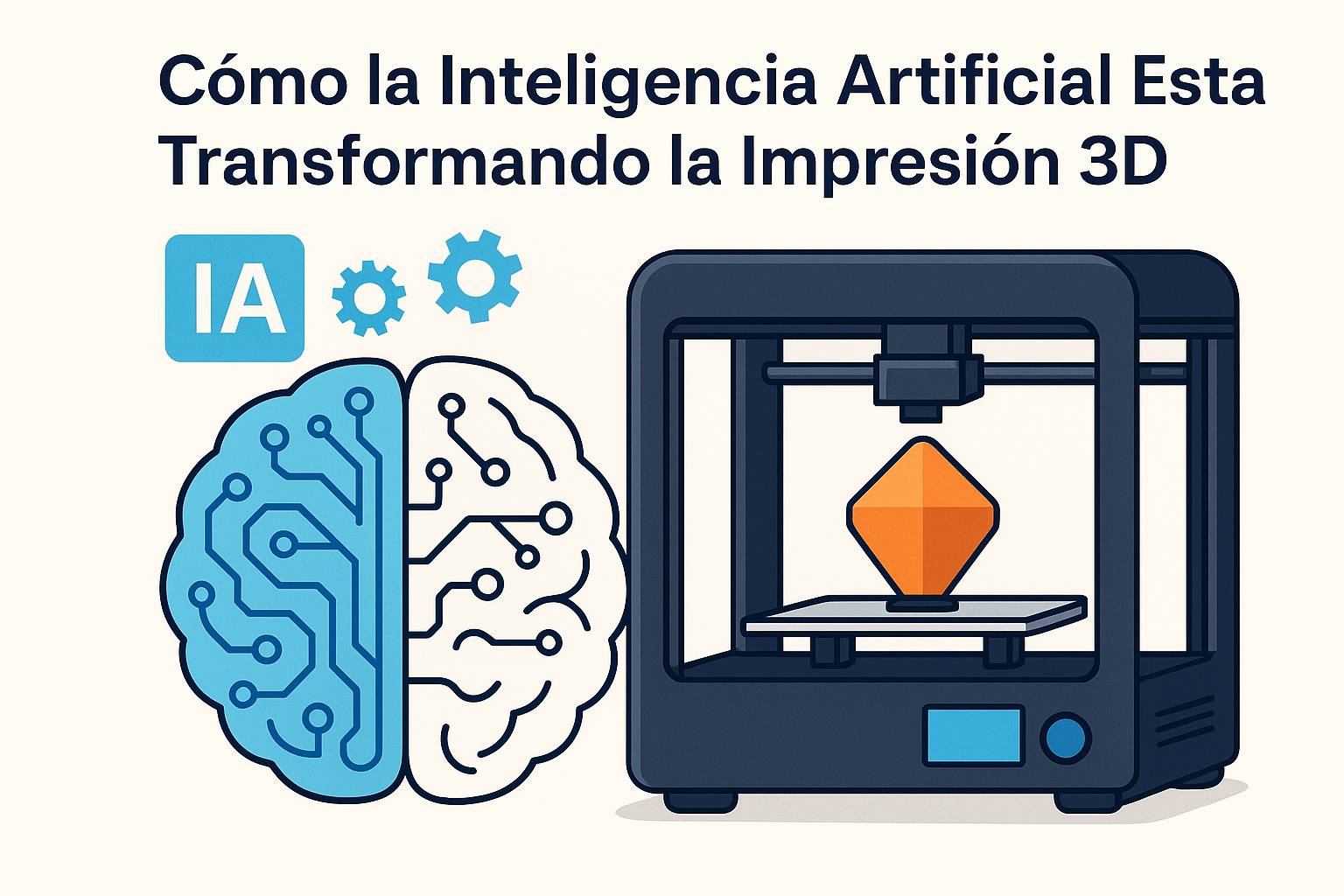 En este momento estás viendo Cómo la Inteligencia Artificial Está Transformando la Impresión 3D